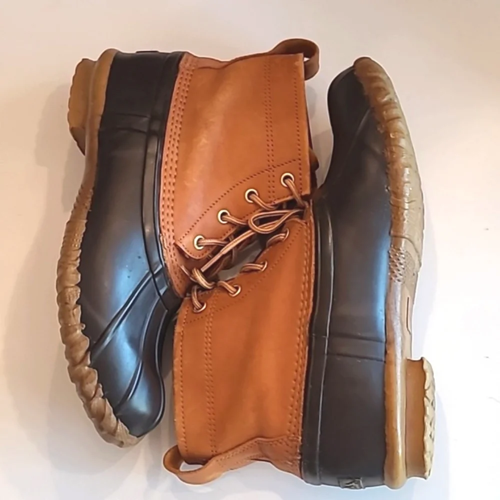 Cabela's Duck Boots Waterproof Lace Up Rain / Snow Ankle Booties Steel Shank 8